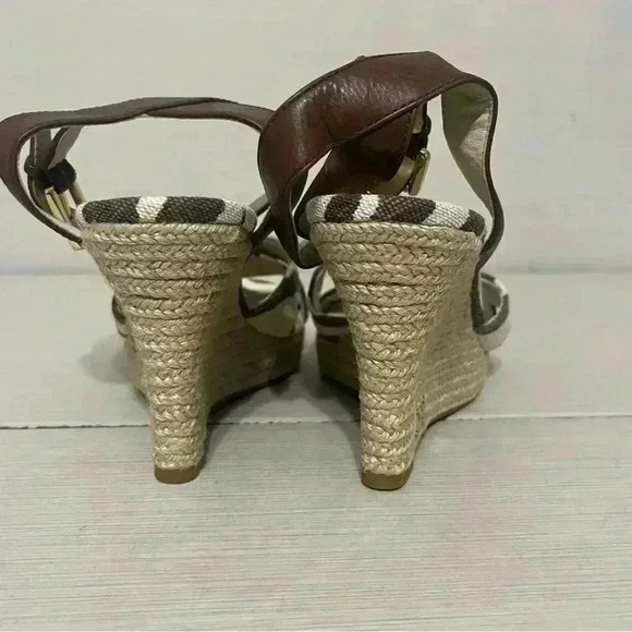 Michael Kors Kami Ankle Strap Wedges Size 6.5 Like New - Picture 9 of 12